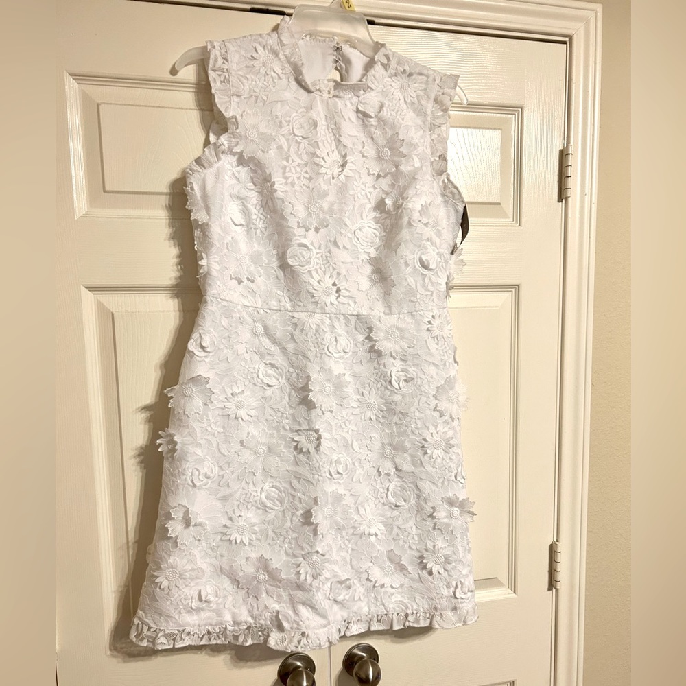 White floral dress